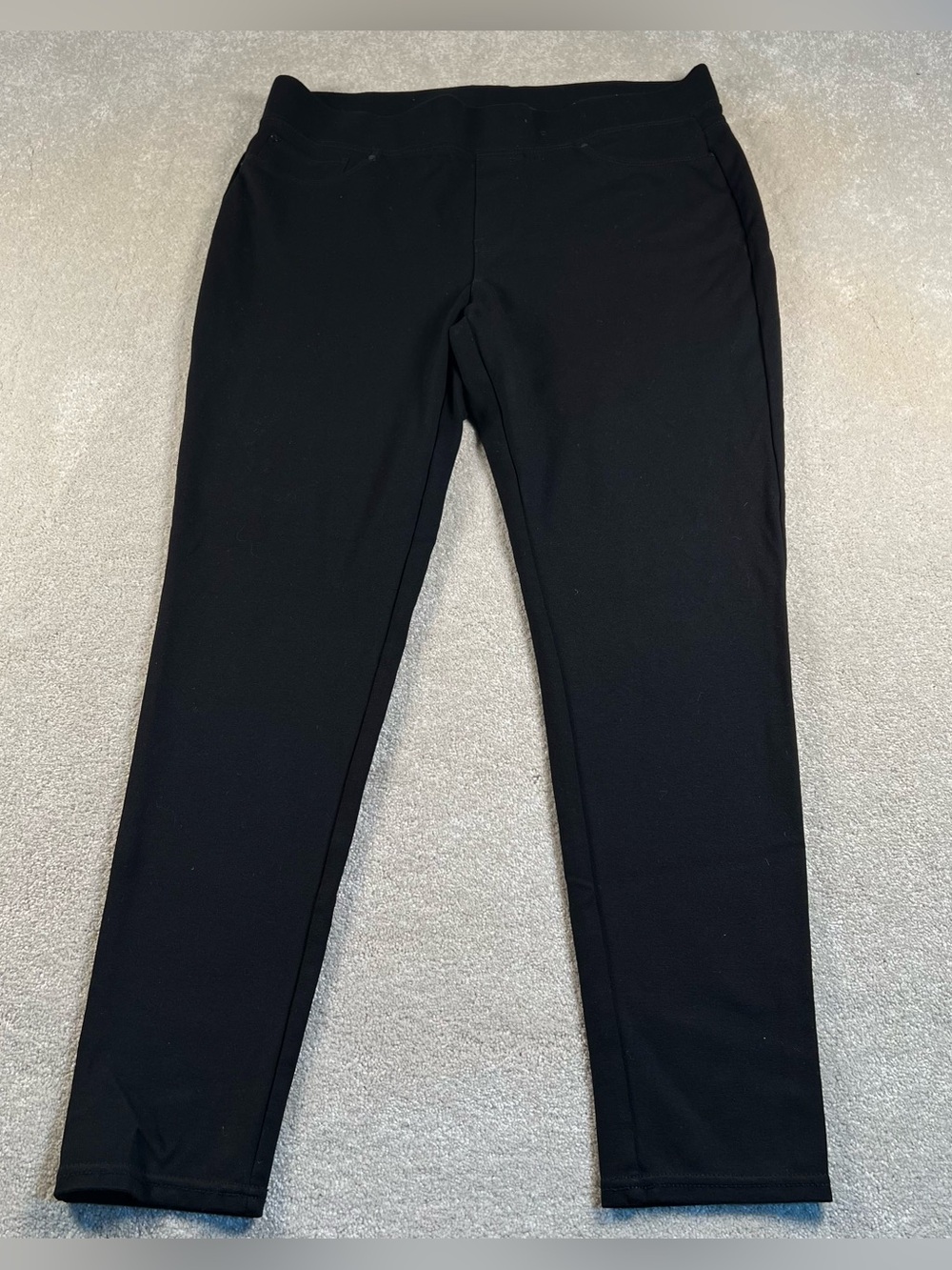Seven7 Pull On Jeggings Black‎ Tapered Leg Women's XL 5 Pocket Style